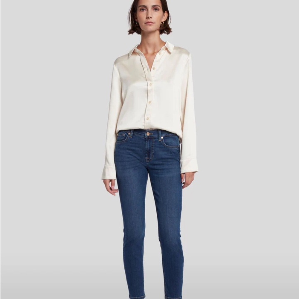 7 for All Mankind B(air) High Waist Ankle Skinny Jeans Size 29